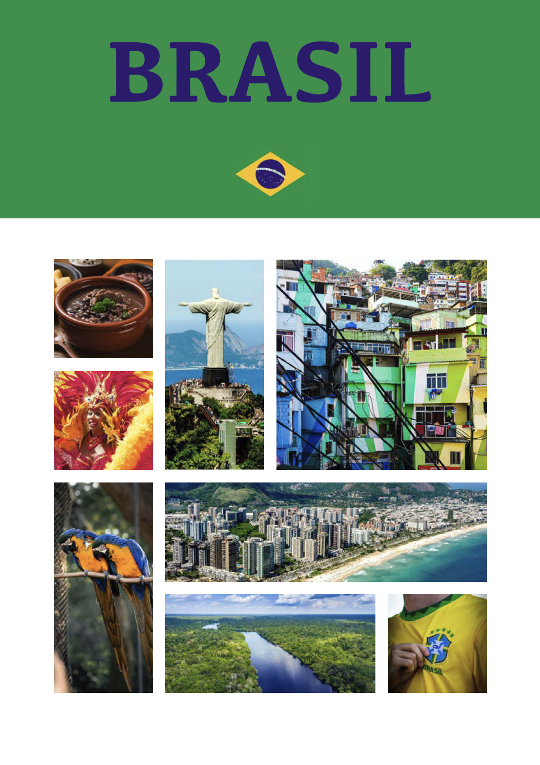 c'est une affiche du pays brésil